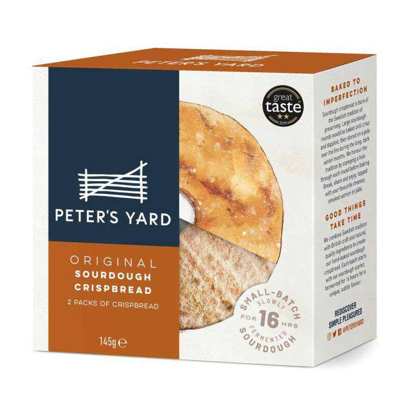 Peter's Yard Original Sourdough Crispbread Medium With Hole 145G image number 0